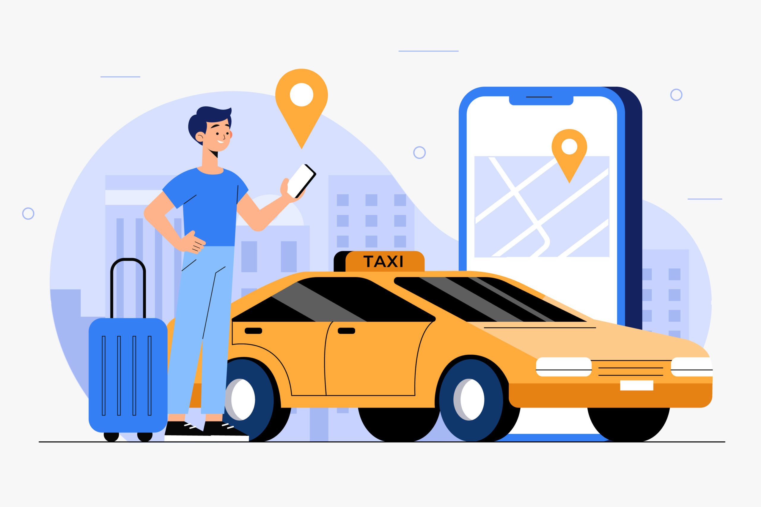 illustration taxis